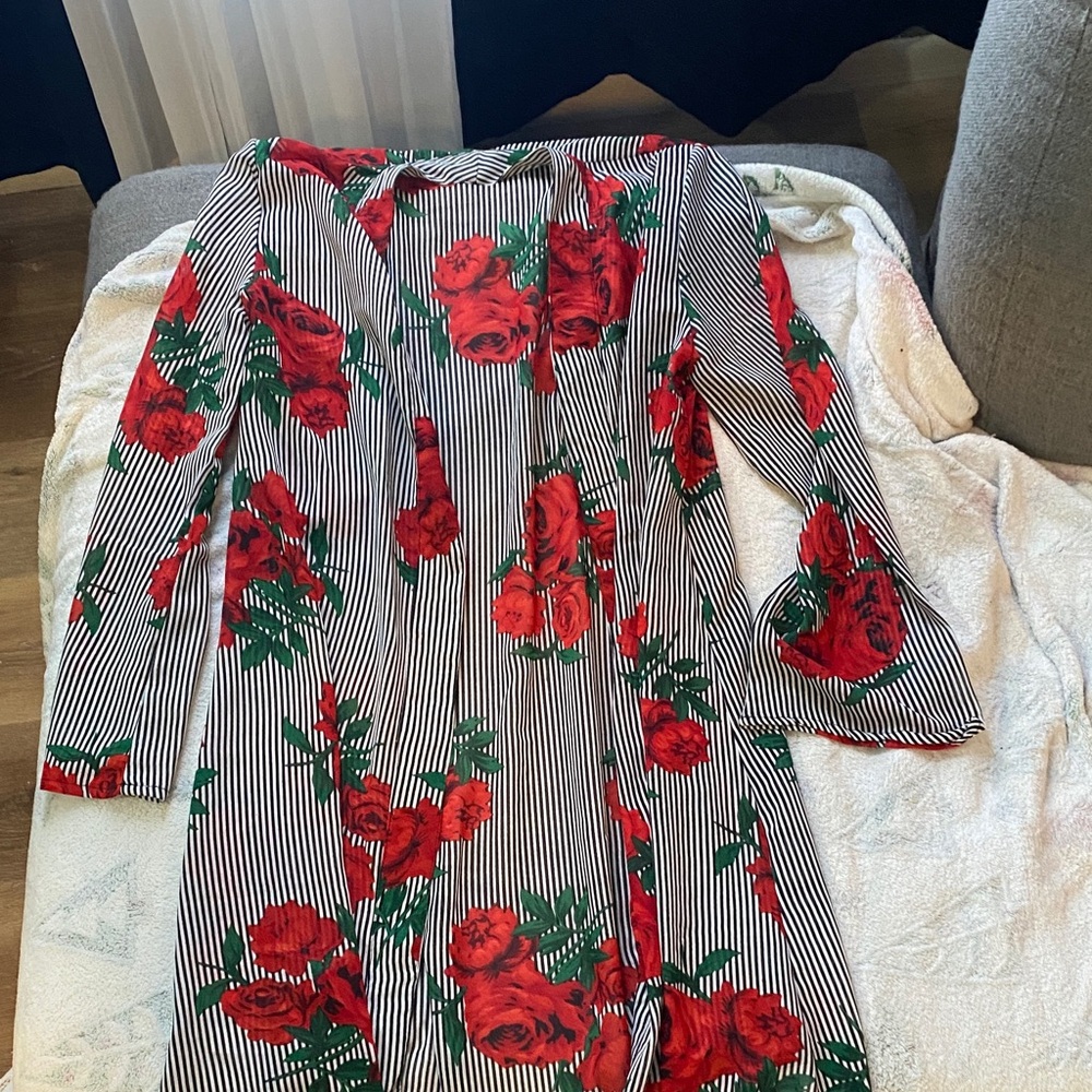 Floral Striped cardigan